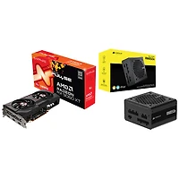 Sapphire Pulse AMD Radeon RX 9060 XT 16GB GDDR6 Video Card & Corsair RMe Series 850-Watt ATX Modular Power Supply