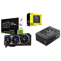 ASUS ROG Astral GeForce RTX 5090 OC Edition 32GB Video Card & Corsair HX1200i 1200-Watt ATX Fully Modular Power Supply