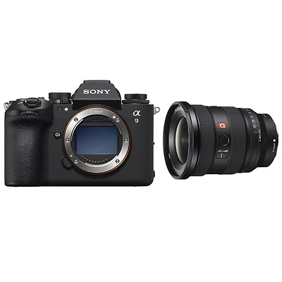Appareil photo sans miroir plein format Alpha a9 III de Sony avec objectif plein format à zoom large à monture E FE 16-35 mm f/2,8 GM II