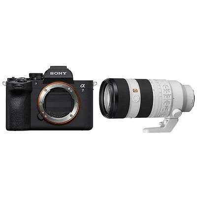 Appareil photo sans miroir plein format Alpha 7 V de Sony avec téléobjectif plein format à monture E FE 70-200 mm f/2,8 GM OSS II G