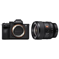 Appareil photo sans miroir plein format Alpha 7 V de Sony avec objectif à focale fixe grand-angle Premium G Master à monture E FE 24 mm f/1,4
