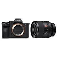 Appareil photo sans miroir plein format Alpha 7 V de Sony avec objectif à focale fixe grand-angle à grande ouverture FE 35 mm f/1,4 G Master haut de gamme