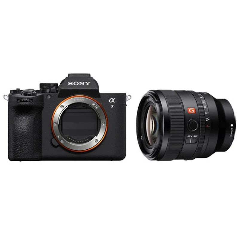 Appareil photo sans miroir plein format Alpha 7 V de Sony avec objectif FE 50 mm f/1,4 GM G Master