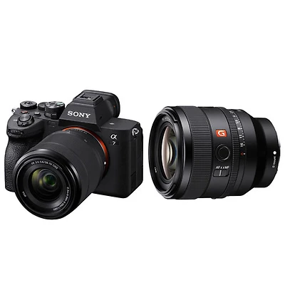 Sony Alpha 7 IV Full-Frame Mirrorless Camera with 28-70mm Lens & E-Mount FE 50mm f/1.4 GM G Master Lens