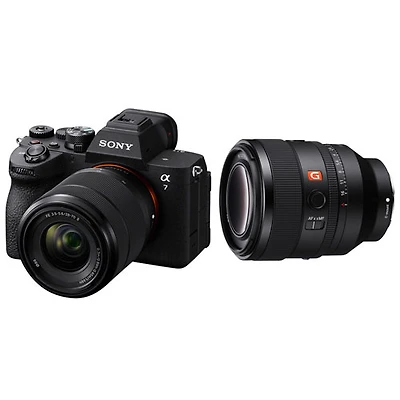 Sony Alpha 7 V Full-Frame Mirrorless Camera with 28-70mm Lens & E-Mount 50mm f/1.2 XD Linear Motor G Master Lens