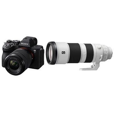 Sony Alpha 7 V Full-Frame Mirrorless Camera with 28-70mm Lens 200-600mm f/5.6-6.3 OSS Super-Telephoto Zoom G Lens