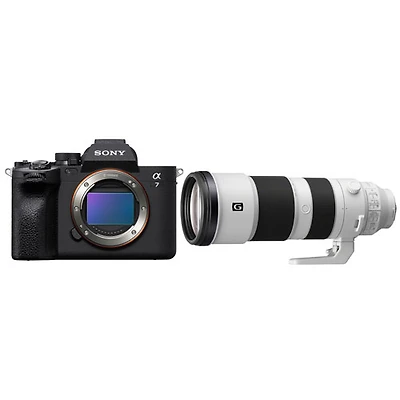 Appareil photo sans miroir plein format Alpha 7 IV de Sony avec zoom super-téléobjectif optique 200-600 mm f/5,6-6,3 G OSS