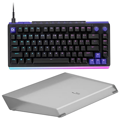 Logitech G G512 X 75 Backlit Mechanical DUAL SWAP TMR Analog 75% Gaming Keyboard w/Lightbar-Amplifying Palm Rest