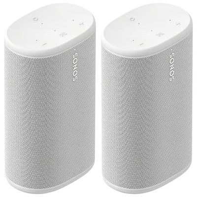 Haut-parleur sans fil Bluetooth étanche Play de Sonos -Paire - Blanc