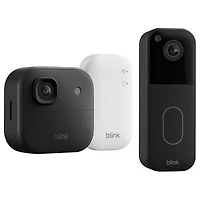 Blink Outdoor 2K+ Wire-Free Add-On IP Security Camera with Sync Module Core & 1440p Wi-Fi Video Doorbell