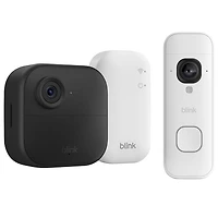 Blink Outdoor 4 Wire-Free 1080p Full HD IP Security Camera System with Sync Module Core & 2K+ Wire-Free Wi-Fi Video Doorbell