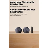 Amazon Echo Dot Max Smart Speaker 2-Pack & Amazon Fire TV Stick 4K Select (2025) Media Streamer with Alexa Voice Remote - Graphite