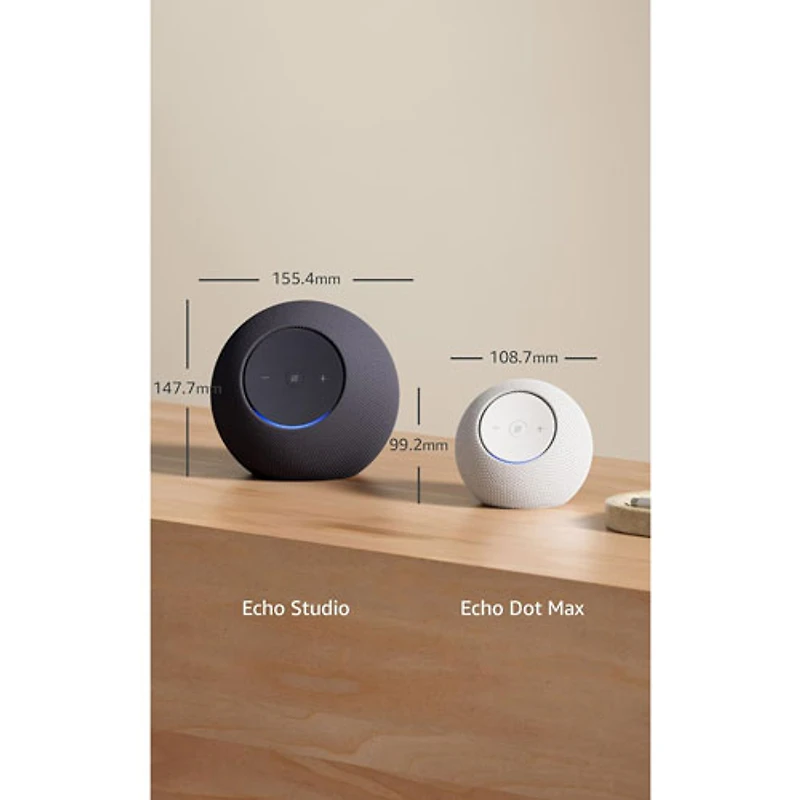 Amazon Echo Dot Max Smart Speaker 2-Pack & Amazon Fire TV Stick 4K Select (2025) Media Streamer with Alexa Voice Remote - Graphite