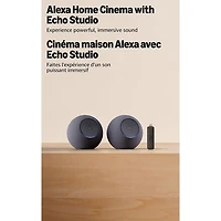 Amazon Echo Studio Smart Speaker 2-Pack & Amazon Fire TV Stick 4K Select (2025) Media Streamer with Alexa Voice Remote - Graphite
