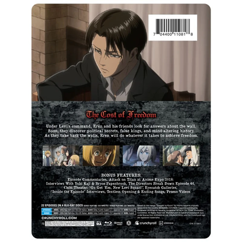 Attack on Titan: Season 3 (English) (Steelbook) (Blu-ray)