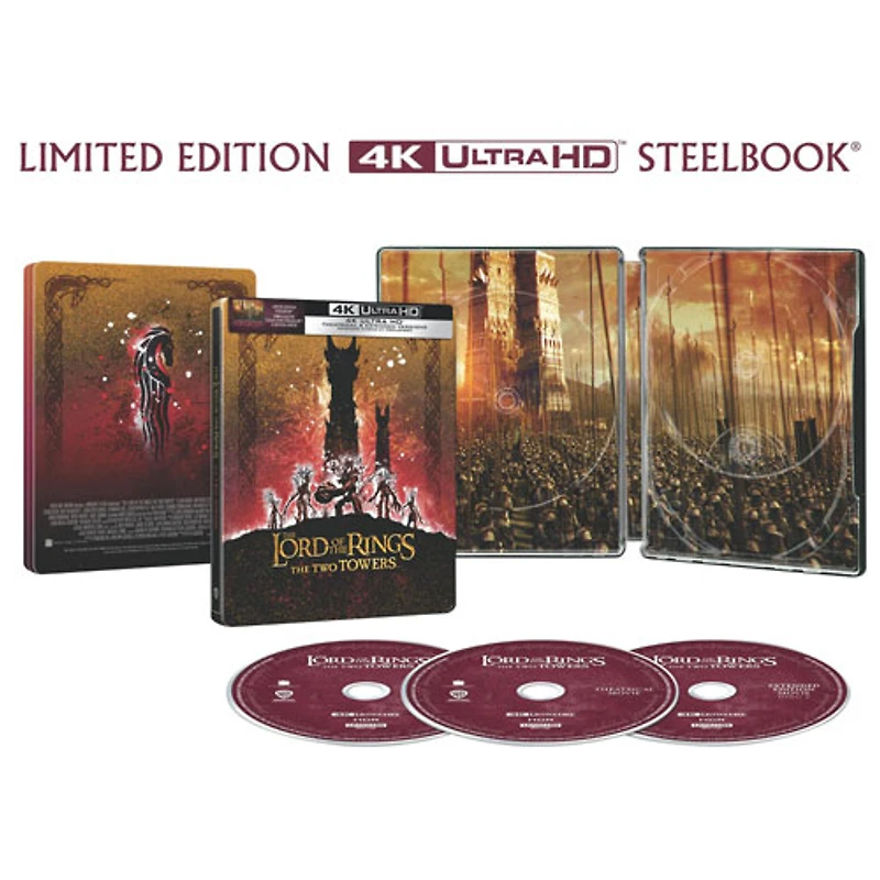 The Lord of the Rings: The Two Tower (édition limitée) (Steelbook) (Ultra HD 4K)