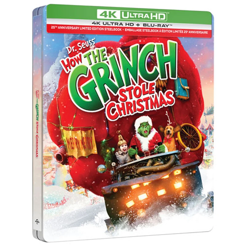 How the Grinch Stole Christmas: 25th Anniversary (Limited Edition) (SteelBook) (4K Ultra HD) (Blu-ray Combo) (2000)