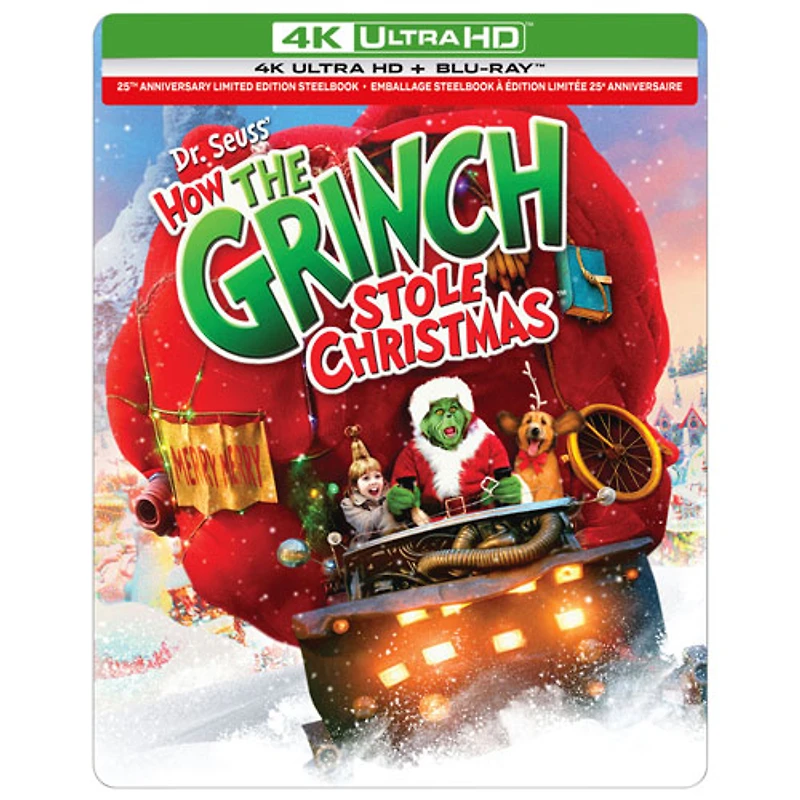 How the Grinch Stole Christmas: 25th Anniversary (Limited Edition) (SteelBook) (4K Ultra HD) (Blu-ray Combo) (2000)