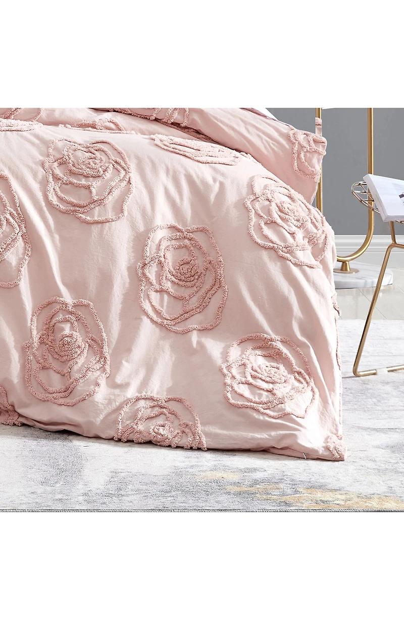 Rambling Rose Cotton Duvet Cover & Sham Set