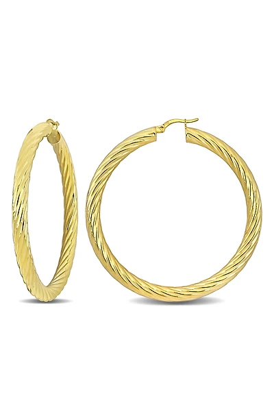 Twisted Hoop Earrings
