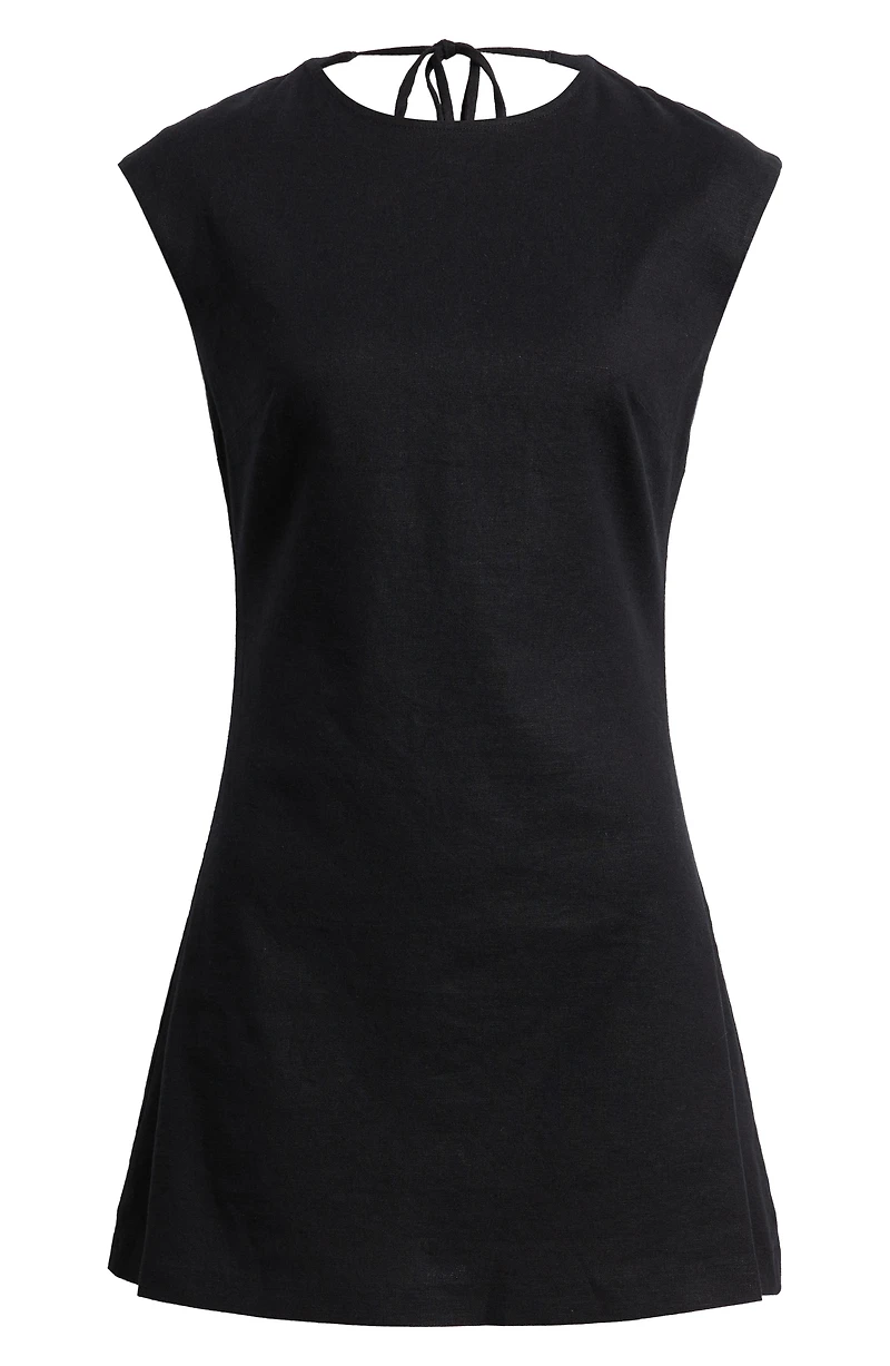 Linen Blend Shift Dress