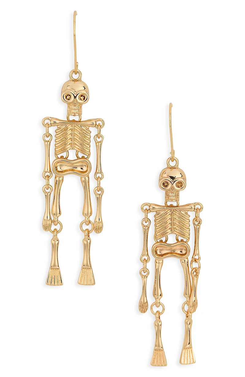 Skeleton Drop Earrings