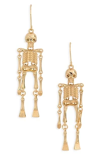 Skeleton Drop Earrings