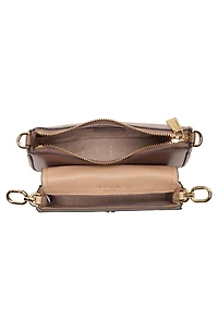 double up croc-embossed crossbody bag
