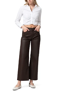 Alena Coated Wide Leg Jeans