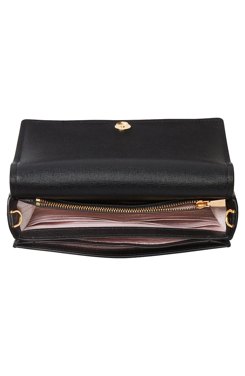 morgan leather wallet on a chain