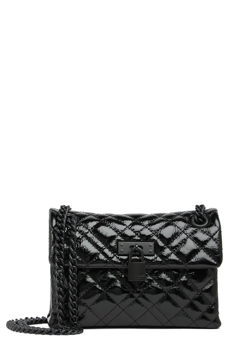 Mini Brixton Drench Patent Leather Shoulder Bag