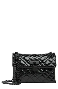 Mini Brixton Drench Patent Leather Shoulder Bag