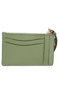morgan leather wristlet card case