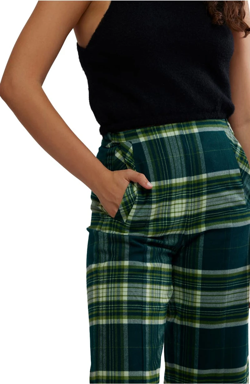 Acadia Plaid Crop Pants