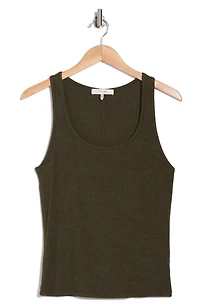 Rib Scoop Neck Tank Top