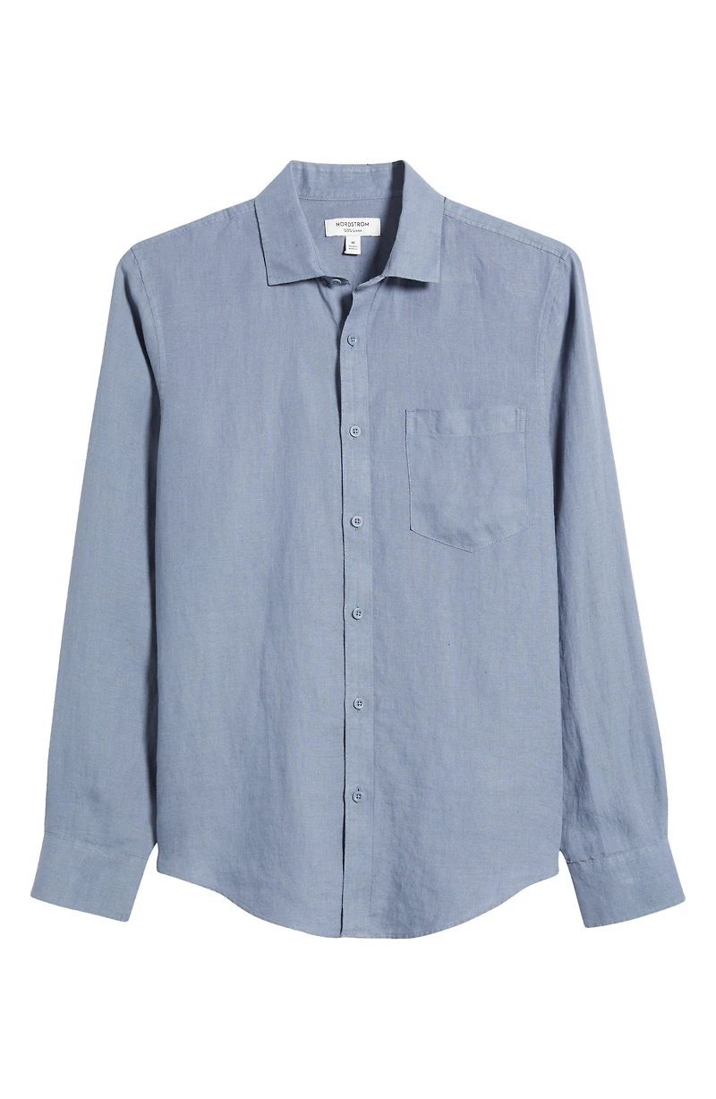 Linen Button-Up Shirt