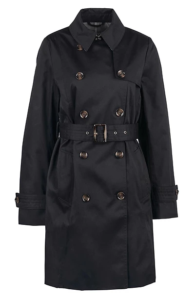 Greta Belted Water Resistant Twill Trench Coat