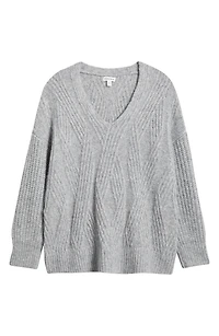 Alpaca Blend V-Neck Sweater