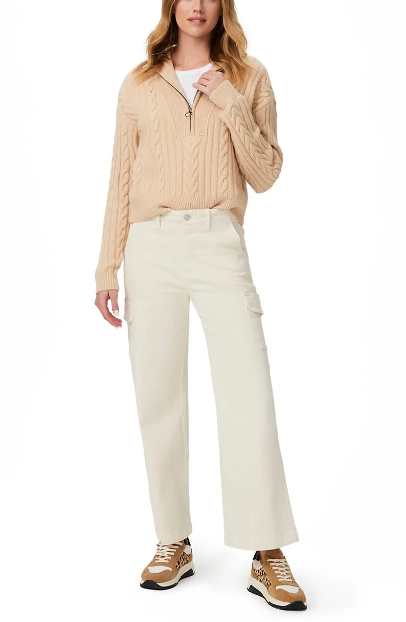 Carly High Waist Ankle Wide Leg Cargo Pants