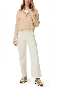 Carly High Waist Ankle Wide Leg Cargo Pants