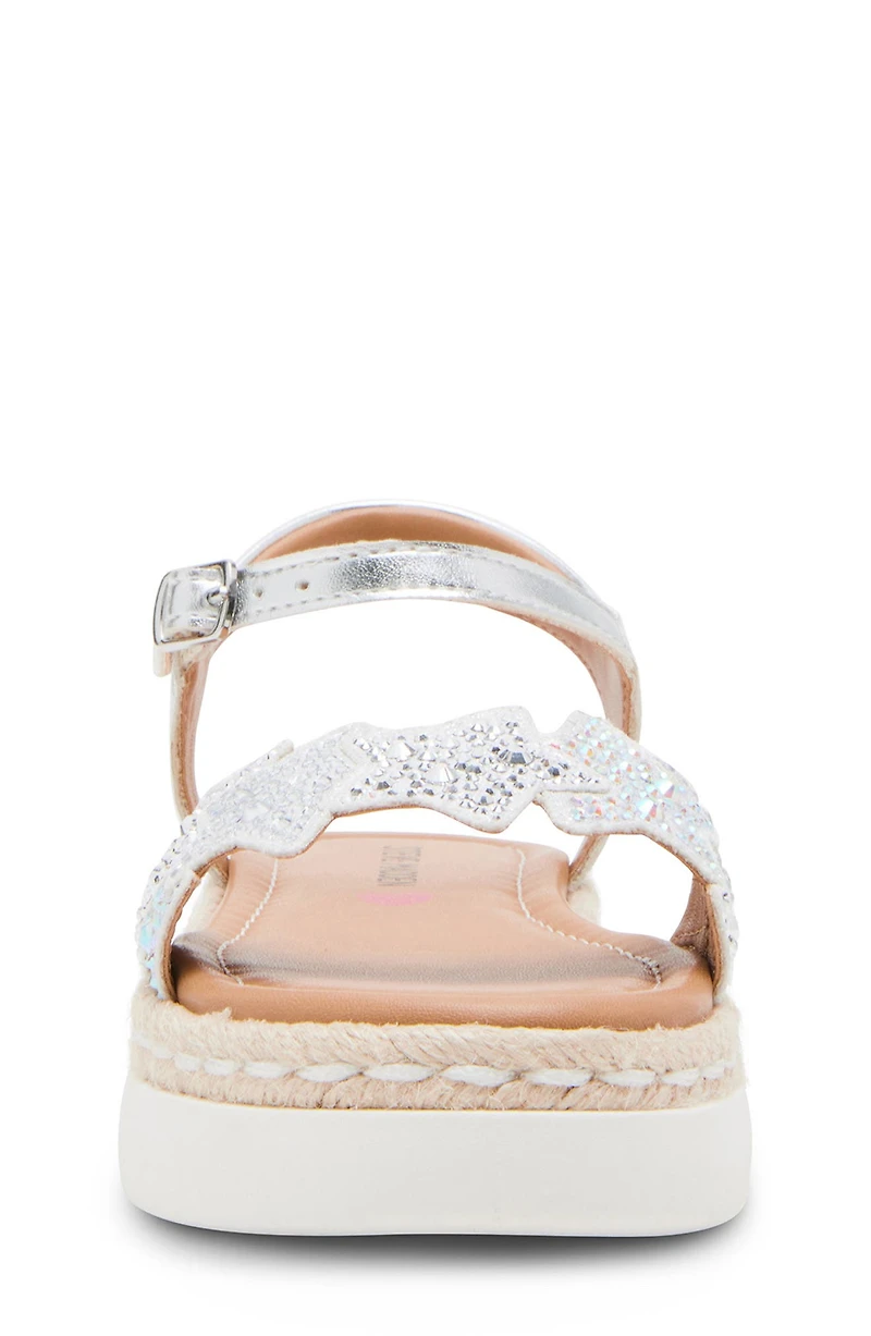 Kids' Jgems Ankle Strap Espadrille Platform Sandal