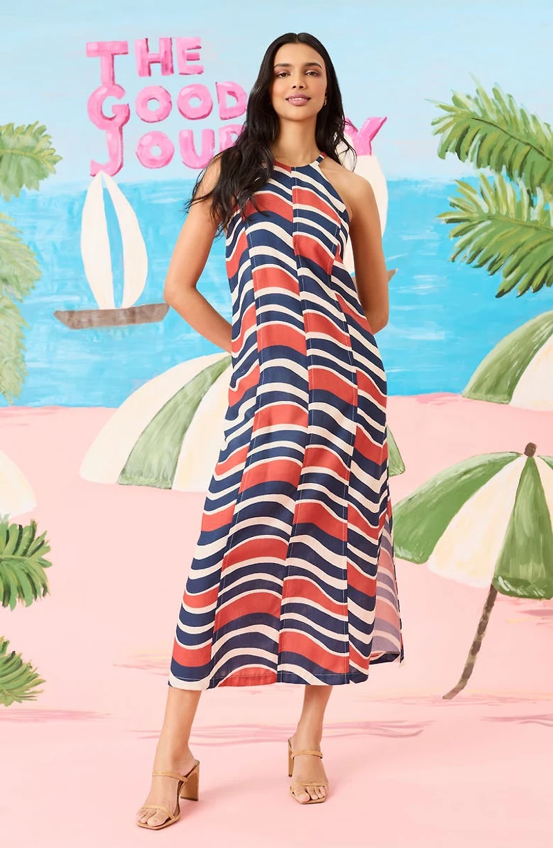 Paneled Maxi Dress
