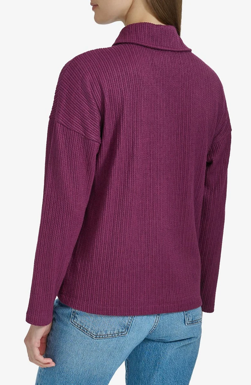 Long Sleeve Polo Sweater