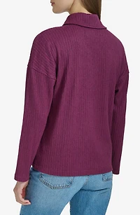 Long Sleeve Polo Sweater