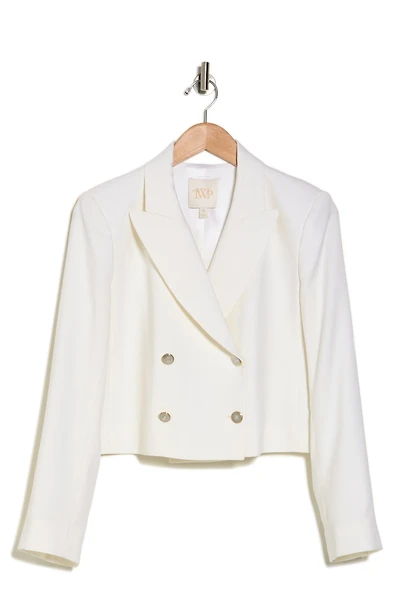 Waiter Double Breasted Wool Crop Blazer