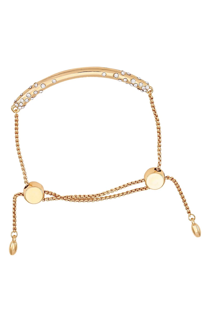 Crystal Pavé Bar Chain Bracelet