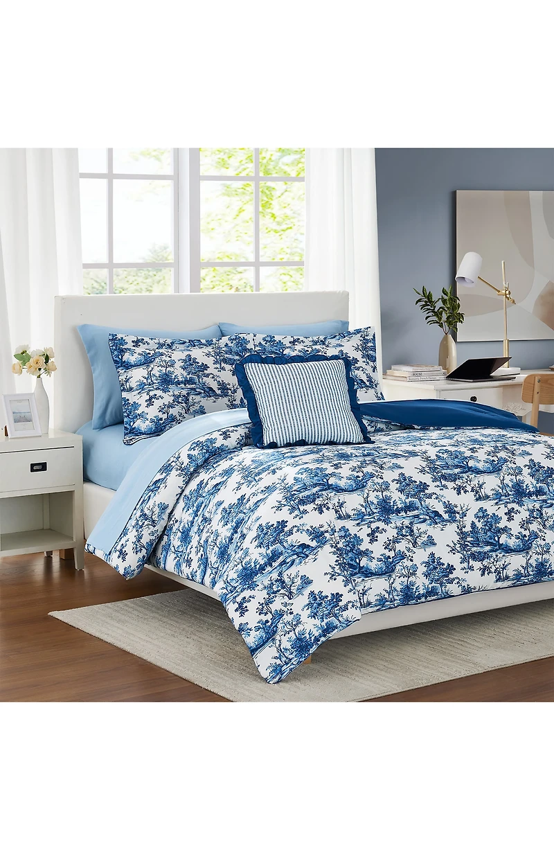 Shaya Toile Microfiber Comforter Set