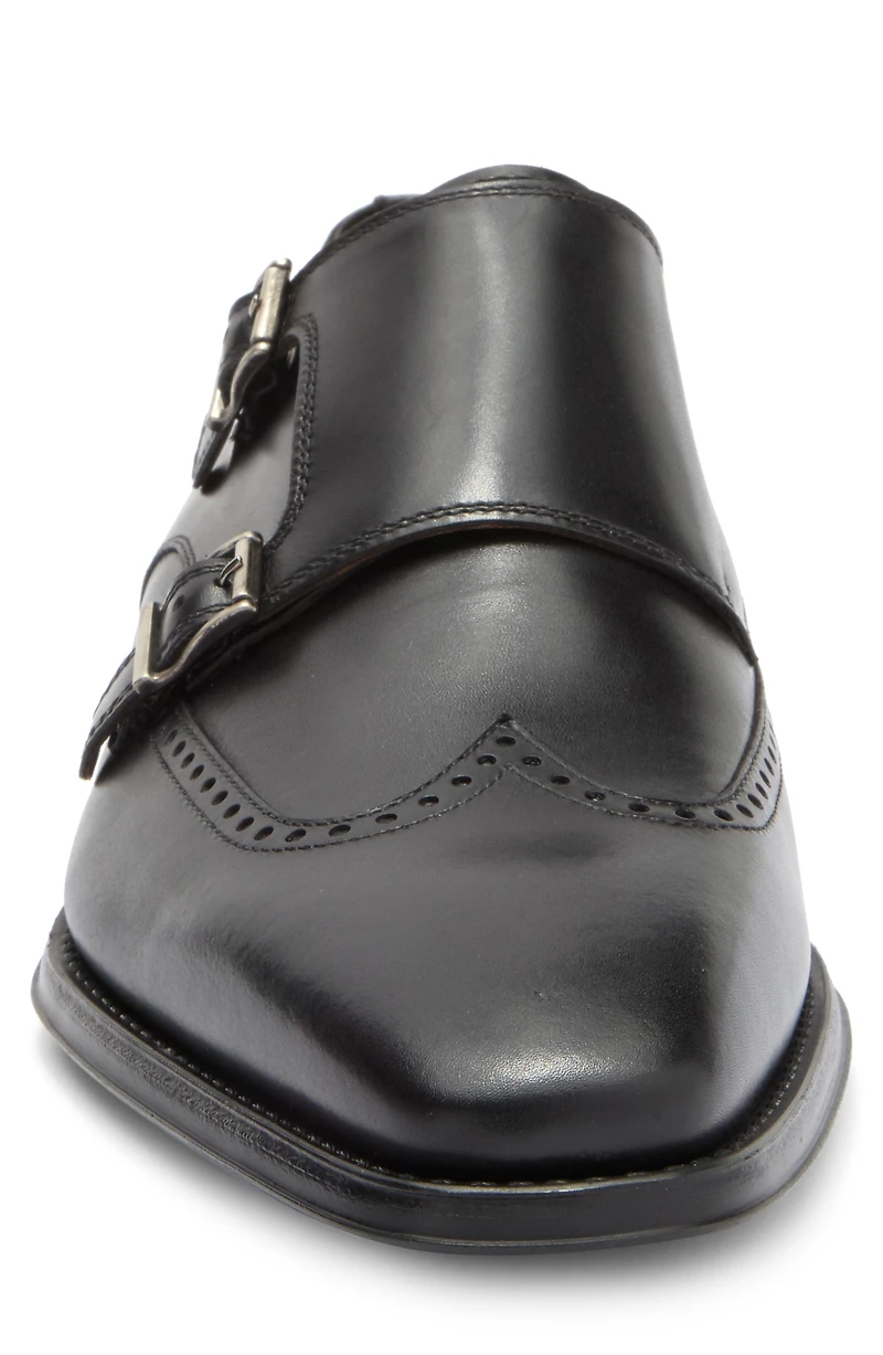 Helios Wing Double Monk Strap Shoe