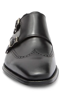 Helios Wing Double Monk Strap Shoe