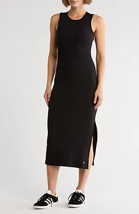 Expedite Sleeveless Rib Midi Dress